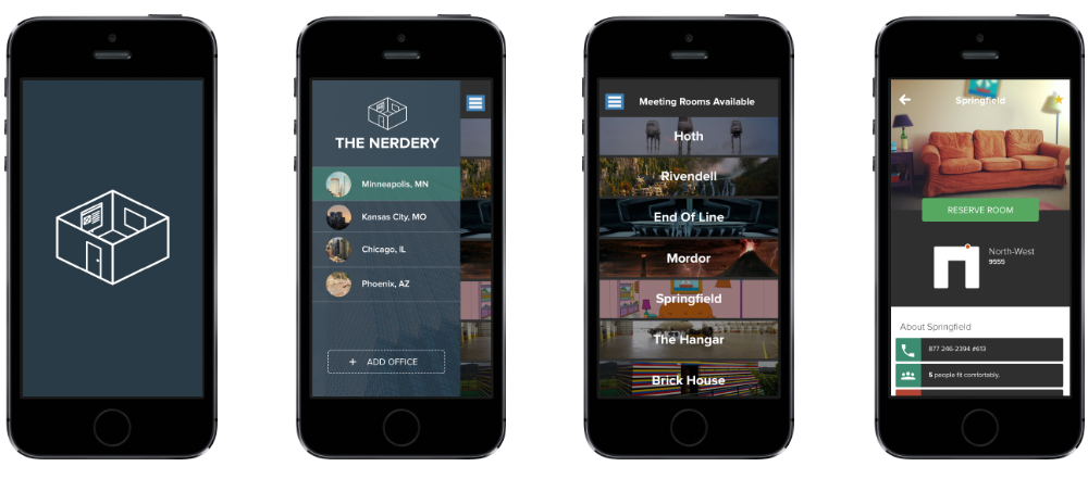 conference room status web app