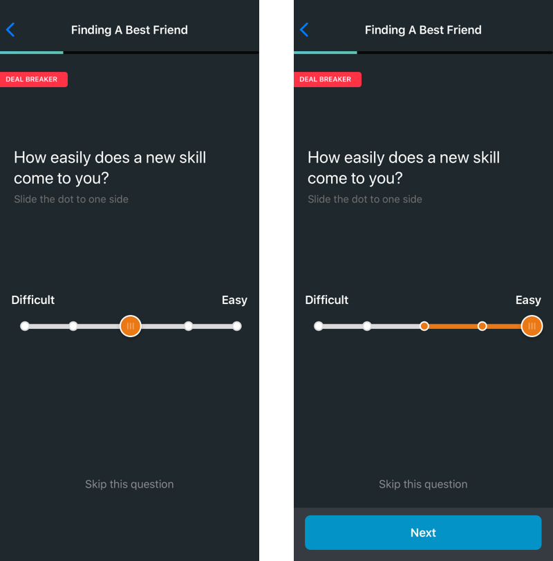 Continuum Selection Alternative