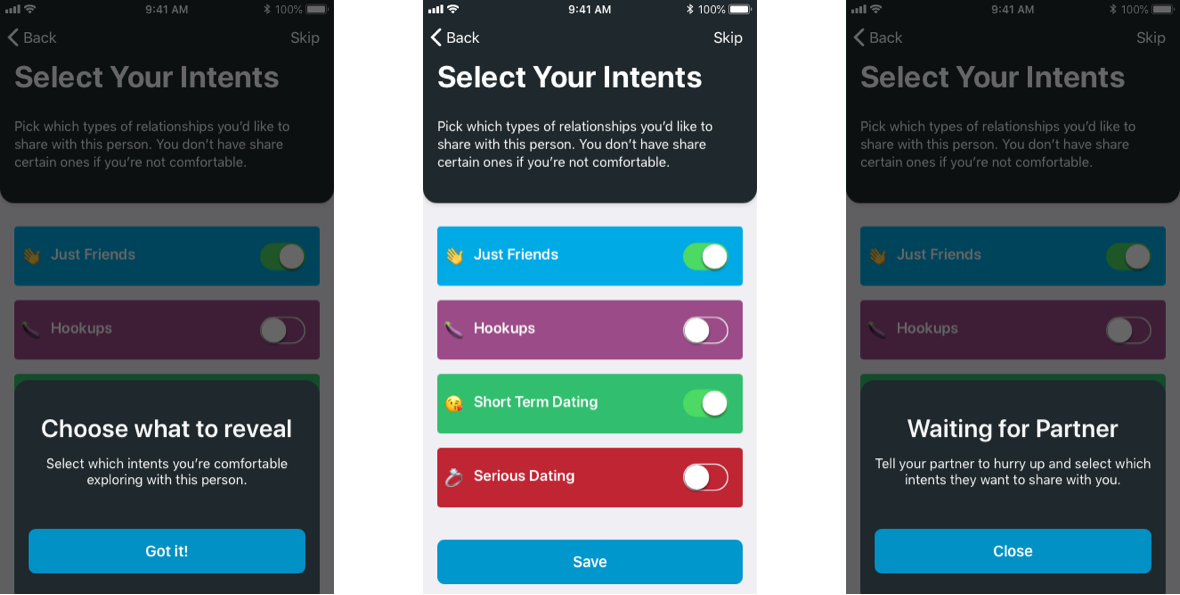 Selecting Options Intents