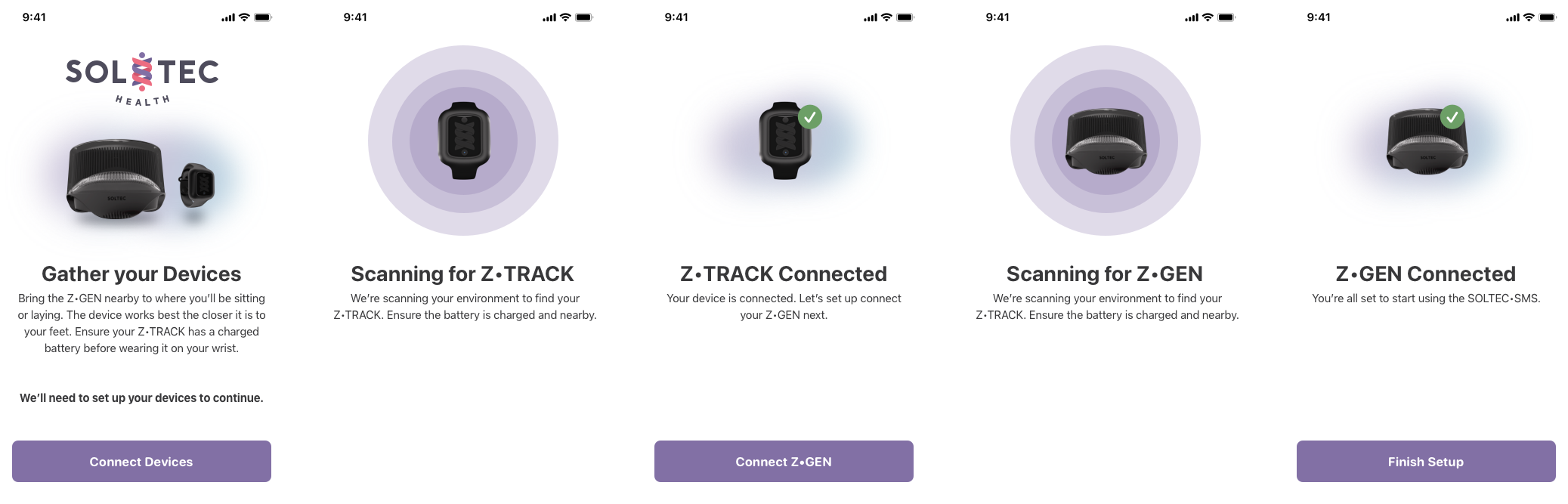 Setting up devices