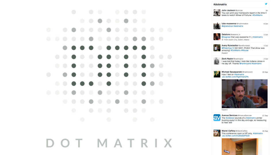 #dotmatrix